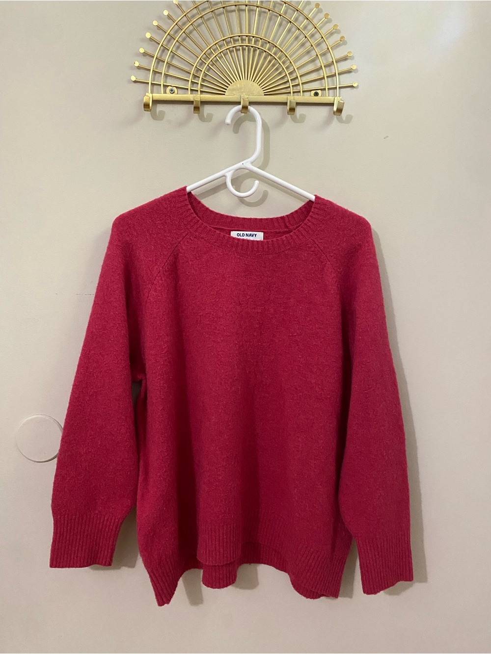 Old Navy Women’s Pink Crewneck Sweater - Picture 1 of 3